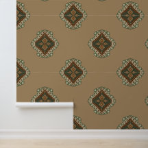 Khaki und Siegelbraun Boho Erdige Vibes - Diamante