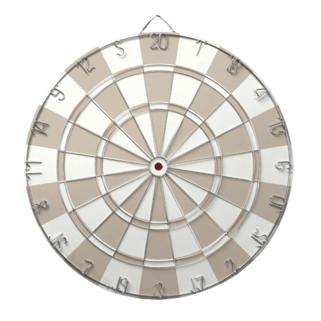 Khaki und Weiß Dartscheibe (vorne)