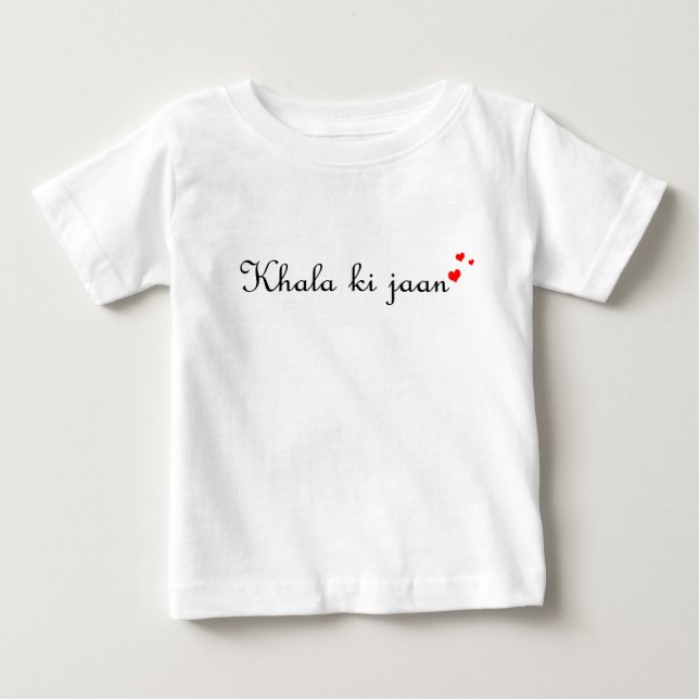 Khala ki jaan | Desi Urduhindi-pakistanischer Baby T-shirt (Vorderseite)