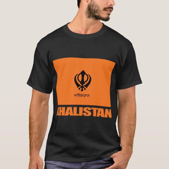 Khalistan Flag Apparel T-Shirt (Vorderseite)
