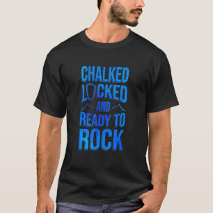 Khalkiert verschlossen und bereit für Felsen Klett T-Shirt