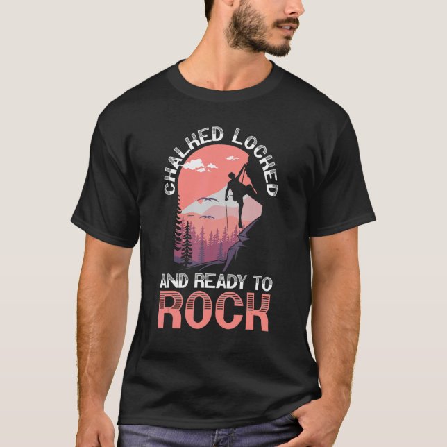 Khalkiert verschlossen und bereit zum Klettern Bou T-Shirt (Vorderseite)