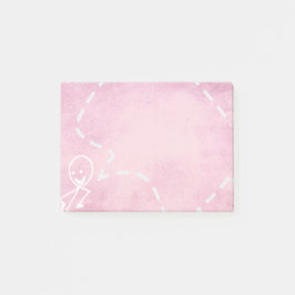 Khalle für die Bürofamilie Pink Funny Post-it Klebezettel