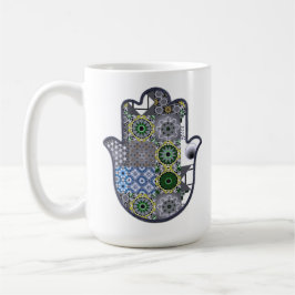Khamsa Hand Patchwork 2 Kaffeetasse