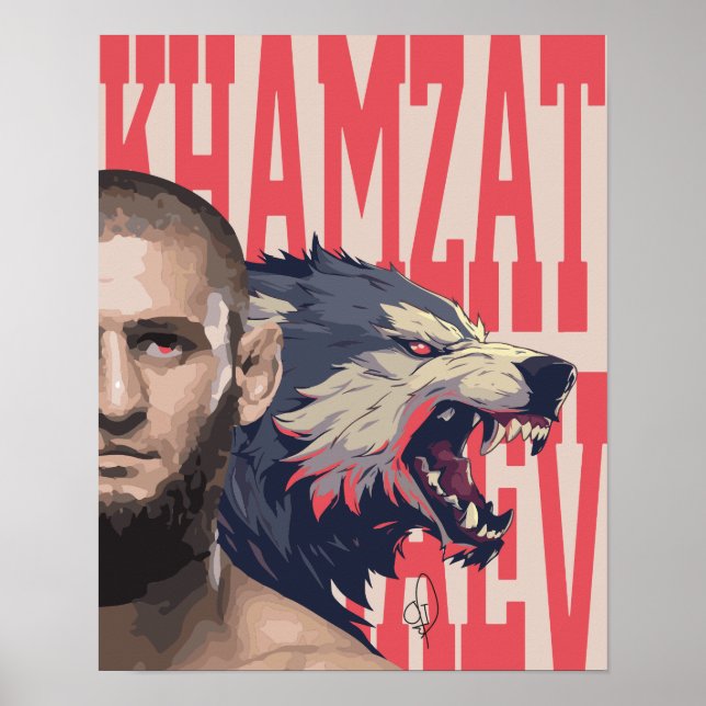 Khamzat Borz Chimaev Poster (Vorne)