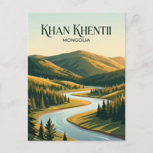 Khan Khentii Streng Geschützte Gebiet Mongolei Postkarte