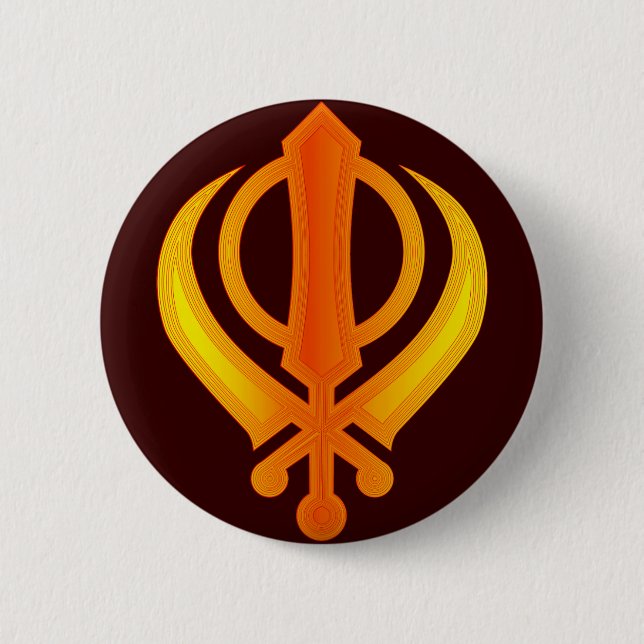 Khanda Button (Vorderseite)