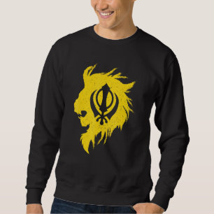 Khanda Lion Kaur Punjabi Sikhism Sikh Sweatshirt