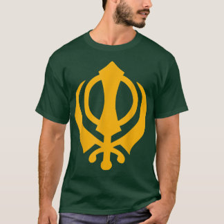 KhandaSikhism Sikh Sword God Insigne Symbol T-Shir T-Shirt