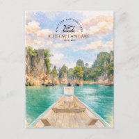 Khao Sok Cheow Lan See Aquarell Ökotourismus