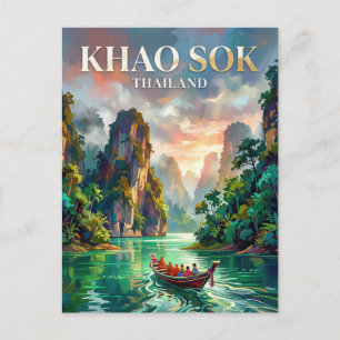 Khao Sok Nationalpark Thailand Postkarte