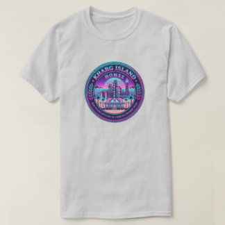 Kharg-Insel-Homes Iran Vaporwave Graues T-Shirt