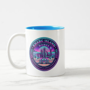 Kharg-Insel-Homes Iran Vaporwave-Tasse Zweifarbige Tasse