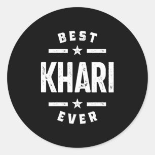 Khari Vorname Runder Aufkleber