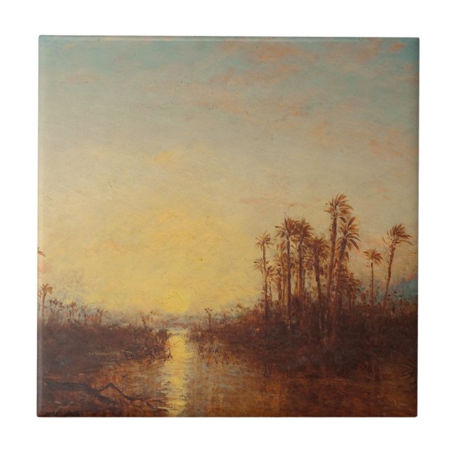 Khartoum, Coucher De Soleil - Félix Ziem Fliese (Vorderseite)