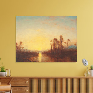 Khartoum, Coucher De Soleil - Félix Ziem Leinwanddruck