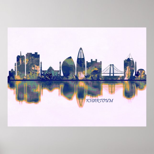 Khartoum Skyline Poster (Vorne)