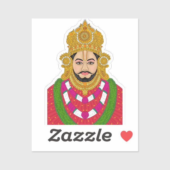 Khatoo Shyam Ji Sticker (Blatt)