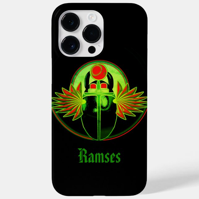 Kherpi-Gott der aufgehenden Sonne, Personalisiert Case-Mate iPhone 14 Pro Max Hülle (Rückseite)