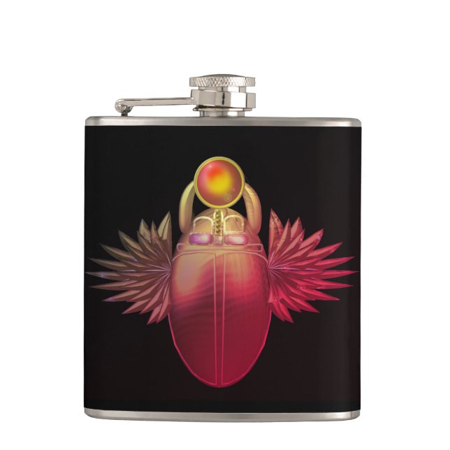 Kherpi Gott der aufsteigenden Sonne, Scharfkäfer. Flachmann (Vorderseite)