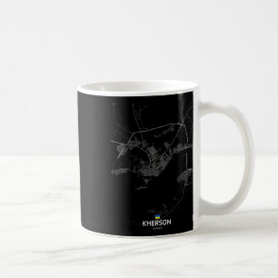 Kherson Ukraine Stadtplan Reise Souvenir Heimatsta Kaffeetasse