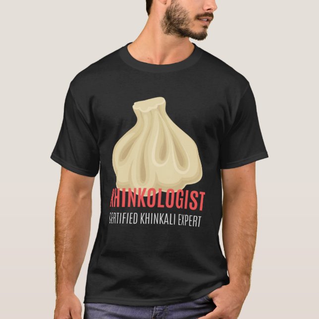 Khinkologe Khinkali Georgian Dumplings T-Shirt (Vorderseite)