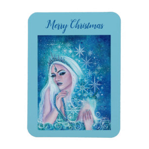 Khione Göttin der Schneekunst von Renee Lavoie Hol Magnet