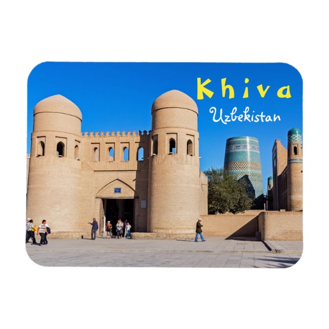 Khiva, Usbekistan - Twin-turreted Gate Magnet (Horizontal)