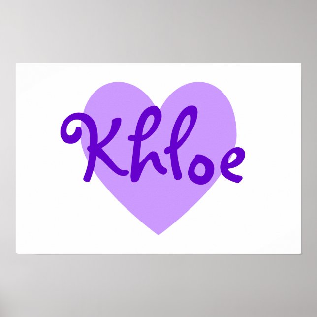 Khloe in Purple Poster (Vorne)