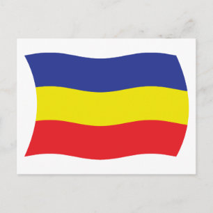 Khmer Kampuchea Krom Flag Postcard Postkarte