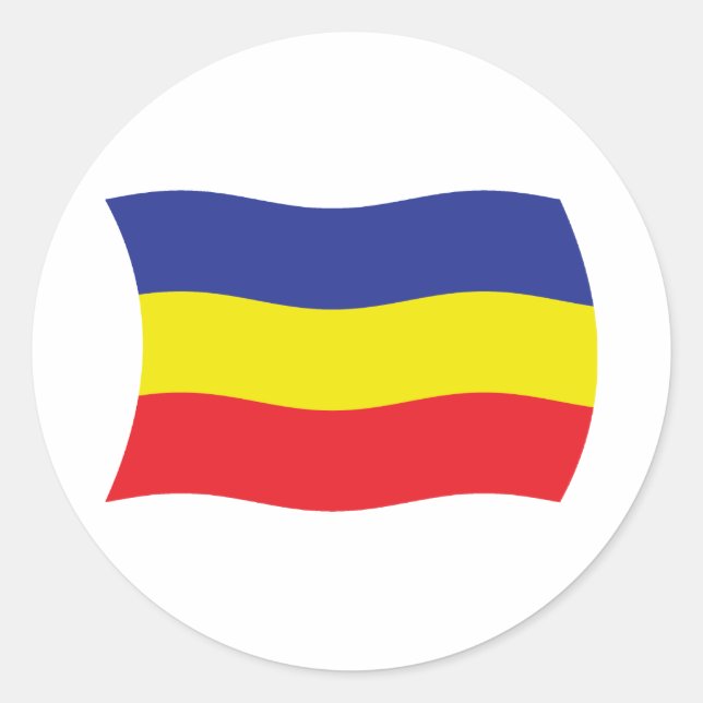 Khmer Kampuchea Krom Flag Sticker (Vorderseite)