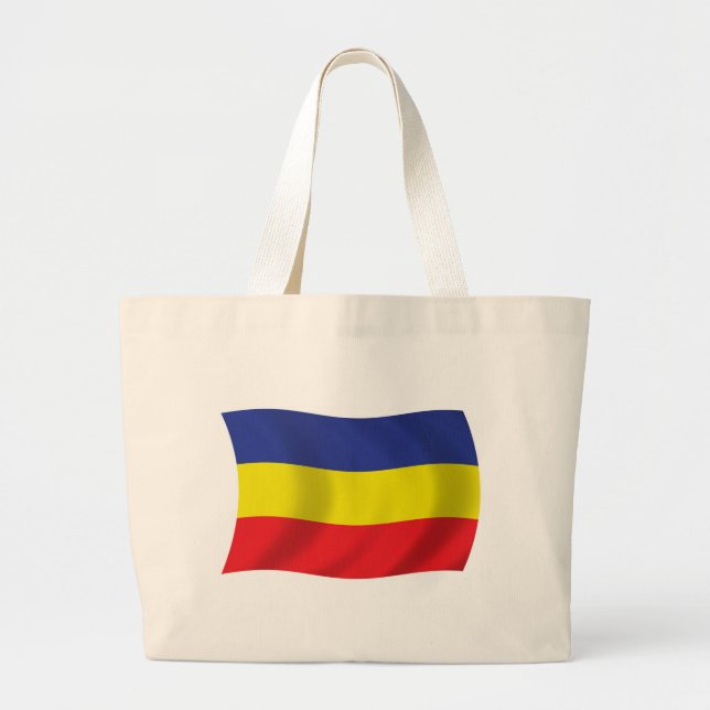 Khmer Kampuchea Krom Flag Tote Bag Jumbo Stoffbeutel (Vorne)