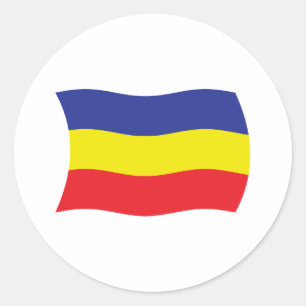 Khmer Kampuchea Krom Flaggenaufkleber Runder Aufkleber