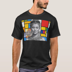 Khmer Prinzessin mit Angkor Wat T-Shirt