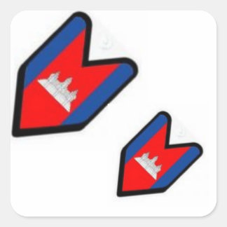 KHMER QUADRATISCHER AUFKLEBER