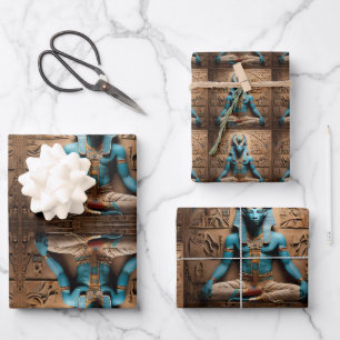 Khnum der uralte ägyptische Schöpfungsgott Geschenkpapier Set