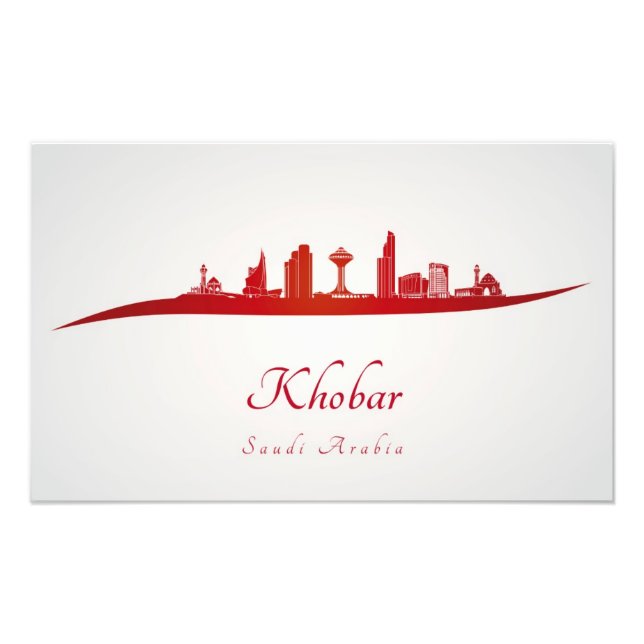 Khobar skyline im Netz Fotodruck (Vorne)