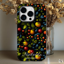 Khokhloma-Blumen-Handyhülle mit modernem Twist