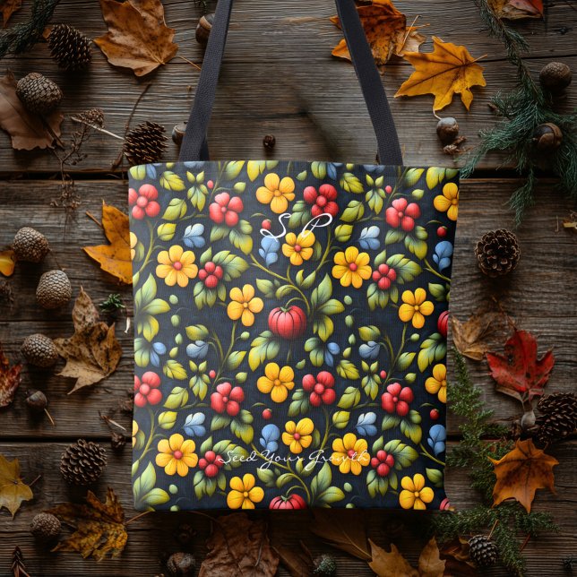 Khokhloma Floral Muster Tote Beutel Tasche (Von Creator hochgeladen)