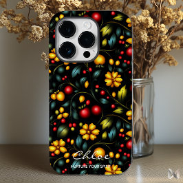 Khokhloma Floral Phone Case mit kühne moderne Dreh