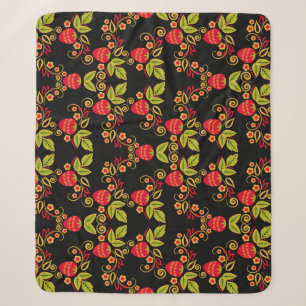 Khokhloma Russian Berries: Traditioneller Stil Sherpadecke