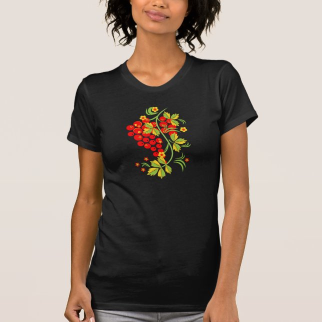 Khokhlommuster T-Shirt (Vorderseite)