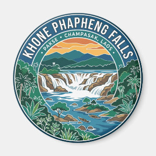 Khone Phapheng Wasserfälle Laos Magnet