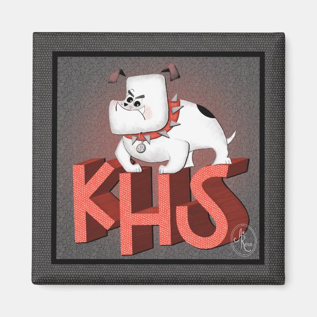 KHS Bulldog Magnet (Vorne)