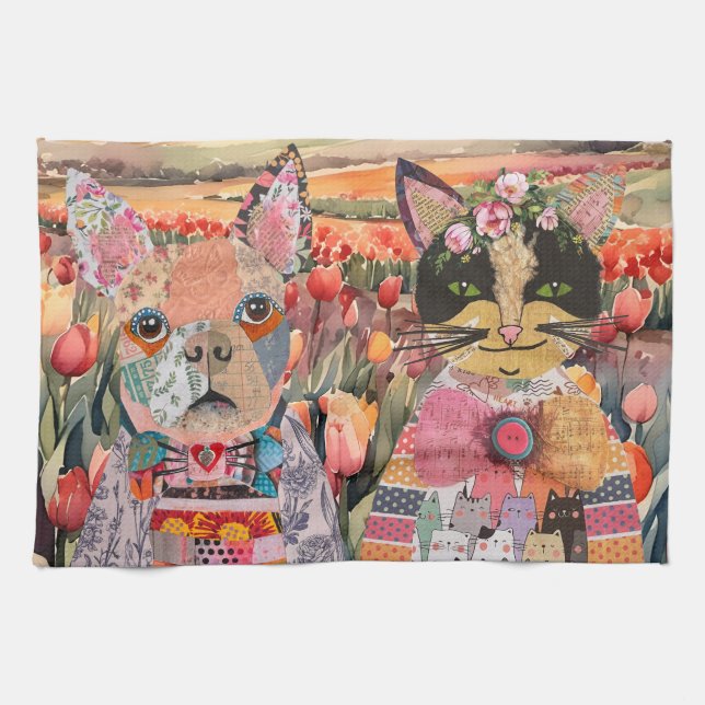 KHS Dog & Cat Pet Adoption Kaution Handtuch (Horizontal)