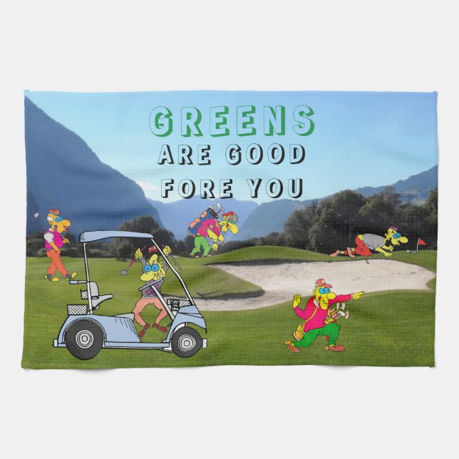 KHS Golf Greens Sont Bon Pour Vous Serviettes De C (Horizontal)