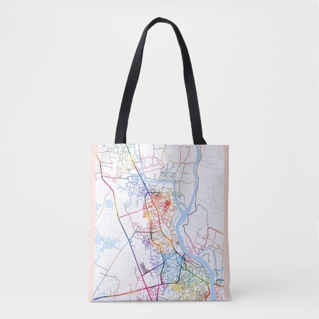 Khulna Bangladesh City Map Tasche (Vorderseite)