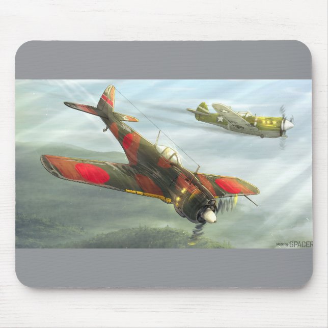 Ki-43 Oscar Mouse Pad Mousepad (Vorne)