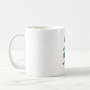 KI-Abkürzung für intelligente, sonnige künstliche  Kaffeetasse