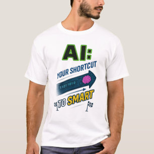 KI-Abkürzung für intelligente, sonnige künstliche T-Shirt